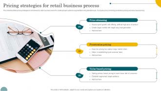 Pricing Strategies For Retail Business Process
