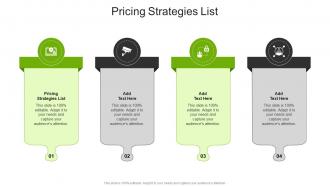 Pricing Strategies List In Powerpoint And Google Slides Cpb