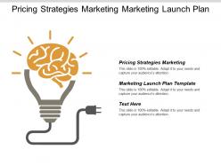 Pricing strategies marketing marketing launch plan template product pricing cpb