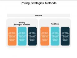 Pricing strategies methods ppt powerpoint presentation slides themes cpb