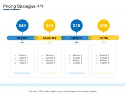 Pricing Strategies Regular Product Channel Segmentation Ppt Summary
