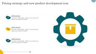 Pricing Strategy And New Product Development Icon