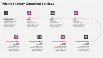 Pricing Strategy Consulting Services In Powerpoint And Google Slides Cpb
