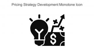 Pricing Strategy Development Monotone Icon In Powerpoint Pptx Png And Editable Eps Format