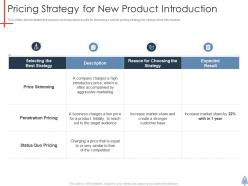 Pricing strategy for new product introduction product launch plan ppt demonstration