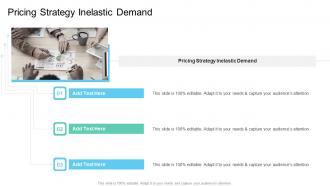 Pricing Strategy Inelastic Demand In Powerpoint And Google Slides Cpb