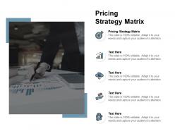 Pricing strategy matrix ppt powerpoint presentation styles layout cpb
