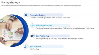 Pricing Strategy P And G Business Model BMC SS