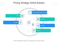 Pricing strategy saas solution ppt powerpoint presentation outline slideshow cpb
