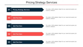 Pricing Strategy Services Ppt Powerpoint Presentation Professional Format Ideas Cpb