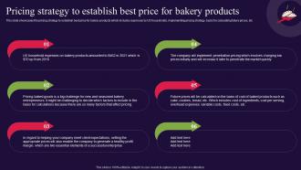 Pricing Strategy To Establish Best Price For Bakery Products Bread Bakery Business Plan BP SS