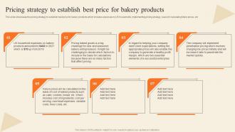 Pricing Strategy To Establish Best Price For Bakery Supply Store Business Plan BP SS