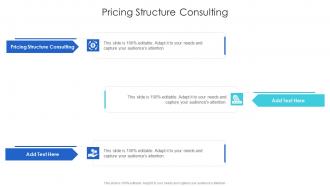 Pricing Structure Consulting In Powerpoint And Google Slides Cpb