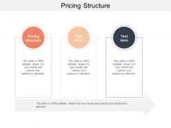 Pricing structure ppt powerpoint presentation pictures designs cpb