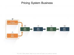 Pricing system business ppt powerpoint presentation ideas cpb