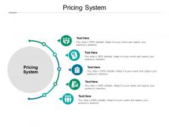 Pricing system ppt powerpoint presentation outline layout ideas cpb
