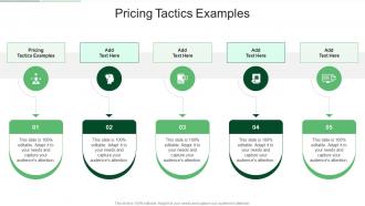 Pricing Tactics Examples In Powerpoint And Google Slides Cpb