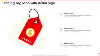 Pricing tag icon with dollar sign