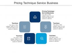 Pricing technique service business ppt powerpoint presentation inspiration icons cpb