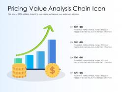 Pricing value analysis chain icon