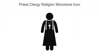 Priest Clergy Religion Monotone Icon In Powerpoint Pptx Png And Editable Eps Format