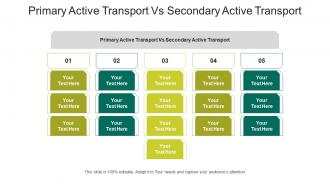 Primary active transport vs secondary active transport ppt powerpoint presentation model cpb