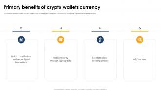 Primary Benefits Of Crypto Wallets Currency