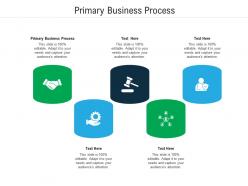 Primary business process ppt powerpoint presentation slides brochure cpb