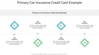Primary Car Insurance Credit Card Example In Powerpoint And Google Slides Cpb