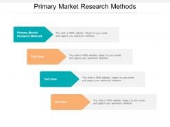 Primary market research methods ppt powerpoint presentation layouts graphics tutorials cpb