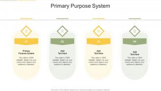 Primary Purpose System In Powerpoint And Google Slides Cpb
