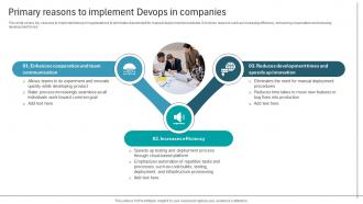 Primary Reasons To Implement Devops In Companies