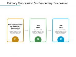 Primary succession vs secondary succession ppt powerpoint presentation model slides cpb