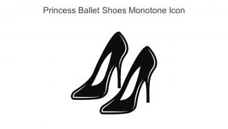 Princess Ballet Shoes Monotone Icon In Powerpoint Pptx Png And Editable Eps Format