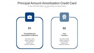 Principal amount amortization credit card ppt powerpoint presentation visual aids professional cpb