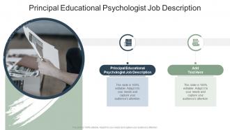 Principal Educational Psychologist Job Description In Powerpoint And Google Slides Cpb