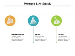Principle law supply ppt powerpoint presentation gallery deck cpb