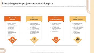 Principle Types For Project Communication Plan