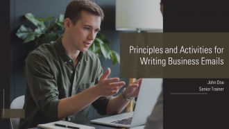 Principles And Activities For Writing Business Emails PPT Information AT