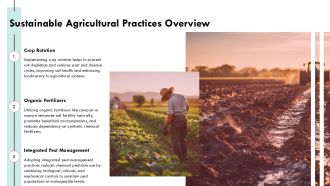 Principles And Practices Of Sustainable Agriculture PPT Sample AT Informative Captivating