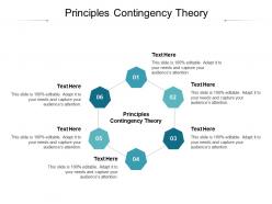 Principles contingency theory ppt powerpoint presentation pictures guidelines cpb