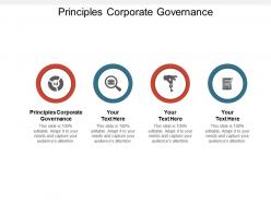 Principles corporate governance ppt powerpoint presentation summary design templates cpb