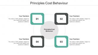 Principles Cost Behaviour Ppt Powerpoint Presentation Show Introduction Cpb