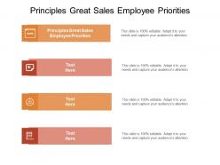 Principles great sales employee priorities ppt powerpoint presentation ideas outfit cpb