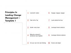 Principles in leading change management thinking ppt powerpoint presentation professional aids
