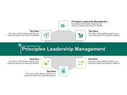 Principles leadership management ppt powerpoint presentation file deck cpb