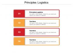 Principles logistics ppt powerpoint presentation pictures infographics cpb