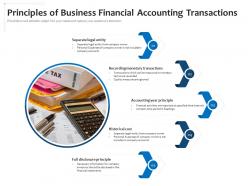 Principles of business financial accounting transactions