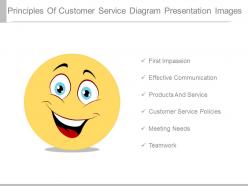 Principles of customer service diagram presentation images