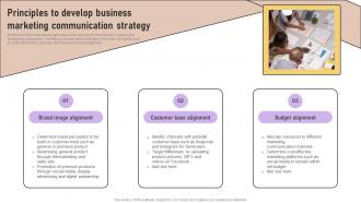 Principles To Develop Business Marketing Implementation Of Marketing Communication